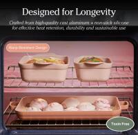 Our Place 5-Piece Nonstick Ceramic Bakeware Set &ndash; Cast Aluminum, Oven Safe to 450&deg;F, Space-Saving Design - 5