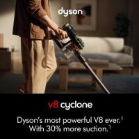 Dyson V8 Cyclone Cordless Stick Vacuum Cleaner, 150 AW Suction, 60-Minute Run Time, Black/Khaki - 3