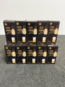 GE Vintage Style 60W ST19 Amber Glass Incandescent Bulb, 260 Lumens, Medium Base, 2100K Warm