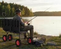 Multi-Functional Folding Wagon with Bench Seat, 500 lbs Capacity, All-Terrain Wheels - 2