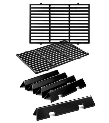 Stainless Steel Grill Grates & Porcelain-Enameled Flavorizer Bars for Weber Genesis II 300 Series