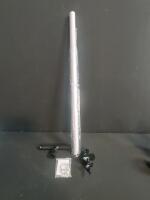 BUZZLETT 47.2" Stainless Steel Sand Anchor, T-Handle, Jam Cleat, Auger, Boat Beach Stake