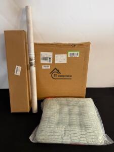 Danpinera Metal End Table Mint Blue, Mxmax Marble Adhesive Roll, Resuwiz Oak Shelf, Bundle