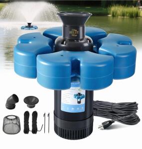RELIY 1 HP Floating Pond Fountain, 15,000 GPH, 100 ft Cord, New in Box