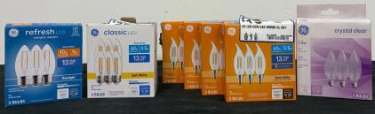 GE LED & Incandescent Decorative Bulbs, Candelabra/Medium Base, 60W/40W/7.5W, Multi-Pack