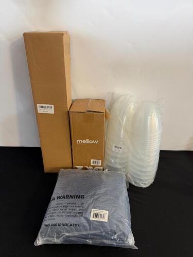 Assorted Lot: Mellow CloudAlign Pillow, Jyluma 8" Easter Eggs (15), Rsuwiz Oak Floating Shelf