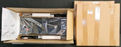 24"x24" LED Panel Light, 40W, 4000 Lumens, 3 CCT Selectable, Dimmable, Set of 2 Acrylic Display Cases