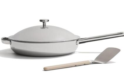 Our Place Titanium Always Pan Pro 4.2QT, Tri-Ply, 12.5" Nonstick, Induction & Oven-Safe Set