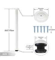 Heavy Duty Adjustable 29.5" Table Legs (4 Sets of 4) - 3