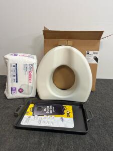Guardian Locking Raised Toilet Seat MC600900, Lodge 15x10.5 Cast Iron Pan, XL 14pk DryDirect Underwear