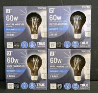 Large Lot: GE & U LED Bulbs - Decorative, Flood, Filament, Candelabra, Dimmable, Daylight/Soft White - 4