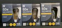 Large Lot: GE & U LED Bulbs - Decorative, Flood, Filament, Candelabra, Dimmable, Daylight/Soft White - 5