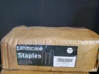Lawnliner No-Dig Landscape Edging 20 ft x 4 in with Stakes, 6" 11-Gauge Staples 1000 pcs Weed Barrier - 2