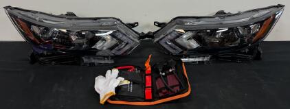 Nissan Rogue Sport 2020-2022 Headlights Pair, OEM Style, Halogen, Includes Tool Kit