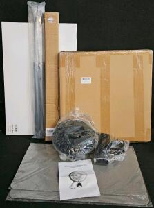24" Hanging Computer Privacy Screen Filter, 16:9, Anti-Scratch, 21.4x12.6", X00469J9NV, Acrylic Display Case, Single Door Track, Grey Mats, Tailgate Bars, Desktop Clip Fan