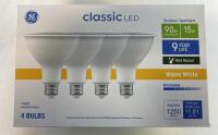 (2) GE Classic LED PAR38 Outdoor Spotlight Bulbs, 15W (90W Eq), 1250 Lumens, Warm White, Dimmable, 4 Pack - 2