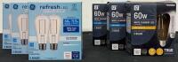 ST19 LED Light Bulbs, 60W Equivalent, 5.5W, 500 Lumens, Daylight & Soft White, 2-Pack, Dimmable