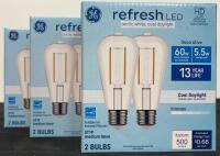 ST19 LED Light Bulbs, 60W Equivalent, 5.5W, 500 Lumens, Daylight & Soft White, 2-Pack, Dimmable - 3