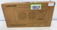 WEIWORLD CH2011 Crawl Space Ventilation Fan, 220 CFM, Dual Fans, Adjustable Speed & Humidity Control