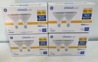 (4) GE Classic LED PAR38 Outdoor Floodlight Bulbs, 13W, 1050 Lumens, 3000K, Dimmable, 8-Pack