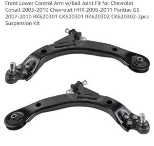 MOOG Front Lower Control Arm Kit for Chevrolet Cobalt 2005-2010, Includes Ball Joints and Bushings
