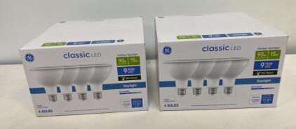 (2) GE Classic LED PAR38 Outdoor Spotlight Bulbs, 15W (90W Eq), 1250lm, 5000K, Dimmable, 4-Pack