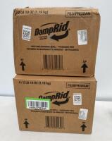 (2) DampRid FG30FFESBAM Moisture Absorber Refill, Fragrance Free, 4 x 2 lb 10 oz, 1 Case, UPC 075919304303