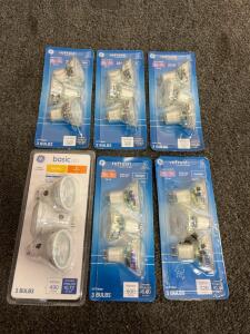 GE Refresh & Basic LED GU10 Floodlight Bulbs, 3-Packs, 320&ndash;500 lm, 50W/35W Eq, Daylight/Soft White