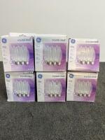 GE Crystal Clear 25W B10 Medium Base Decorative Bulb, 6-Pack, 30 Bulbs, 170 Lumens