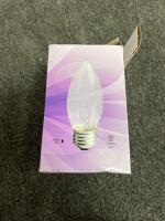GE Crystal Clear 25W B10 Medium Base Decorative Bulb, 6-Pack, 30 Bulbs, 170 Lumens - 3