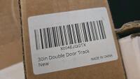 Jayzod 4"x25" Garden Auger Drill Bit, 30" Double Door Track, 8"x30" White Door Kick Plates, ultrasonic boosting tablets - 3