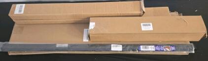 Mixed Lot of Door Hardware & Accessories (Sweep, Tracks, Kick Plates, Multistand 3-Pack)
