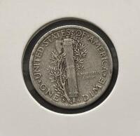 Mercury Dimes Lot: 1942 & 1945-S, 90% Silver, Circulated, U.S. Mint - 3