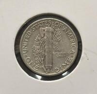 Mercury Dimes Lot: 1942 & 1945-S, 90% Silver, Circulated, U.S. Mint - 5