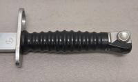 Swiss M1957 Bayonet for STGW 57, Wenger, 9.5" Steel Blade, Scabbard & Frog Included - 3