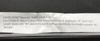 Swiss M1957 Bayonet for STGW 57, Wenger, 9.5" Steel Blade, Scabbard & Frog Included - 7