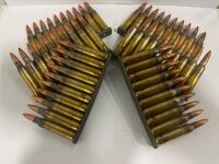 (3) 60 Rounds 5.56x45mm M193 Ball Ammo on Stripper Clips, SMQ Lot, Brass Case, USGI - 3