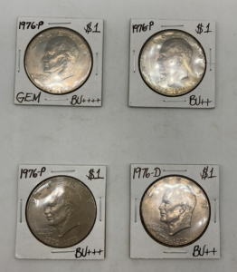 4-$1.00 coins 1776-19769+ 1971