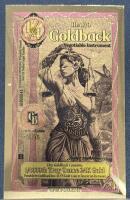 (4) Idaho Goldbacks 1/4 Denomination 2026, 1/4000th Troy Oz 24K Gold Note, Serial AH88041 - 2