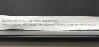 Mosin-Nagant M1891/30 Cruciform Spike Bayonet, 16.75" Blade, Press Stud Locking, Soviet Issue - 4