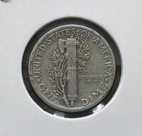 1944-S & 1945-S Mercury Dimes, 90% Silver, Circulated, San Francisco Mint, Set of 2 - 5