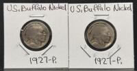 1923-1930 Buffalo Nickel 5c Lot, 10 Coins, Mint Marks S & P, 75% Copper, 25% Nickel, Circulated - 4
