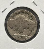1923-1930 Buffalo Nickel 5c Lot, 10 Coins, Mint Marks S & P, 75% Copper, 25% Nickel, Circulated - 7