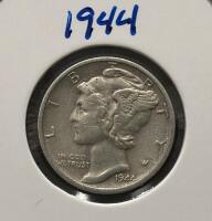 1943-S and 1944 Mercury Dimes &ndash; 90% Silver, Circulated Condition - 4