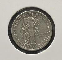 1943-S and 1944 Mercury Dimes &ndash; 90% Silver, Circulated Condition - 5