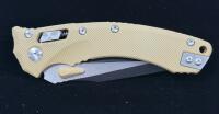 Microtech LUDT&reg; Automatic Folding Knife, 3.42" M390 Blade, Tan G10 Handle - 2