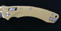 Microtech LUDT&reg; Automatic Folding Knife, 3.42" M390 Blade, Tan G10 Handle - 11