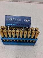 PPU 8mm Mauser 198gr FMJ BT Rifle Ammunition, 20 Rounds