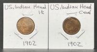 Set of 14 U.S. Indian Head and Lincoln Wheat Cents, Key Date 1914-D, 1902&ndash;1929 Mix - 2