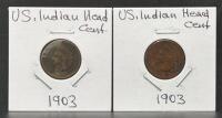 Set of 14 U.S. Indian Head and Lincoln Wheat Cents, Key Date 1914-D, 1902&ndash;1929 Mix - 3
